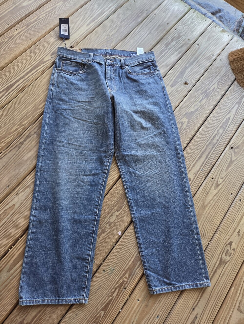 New Chaps Men's Relaxed Fit Blue Jeans Size 36/30